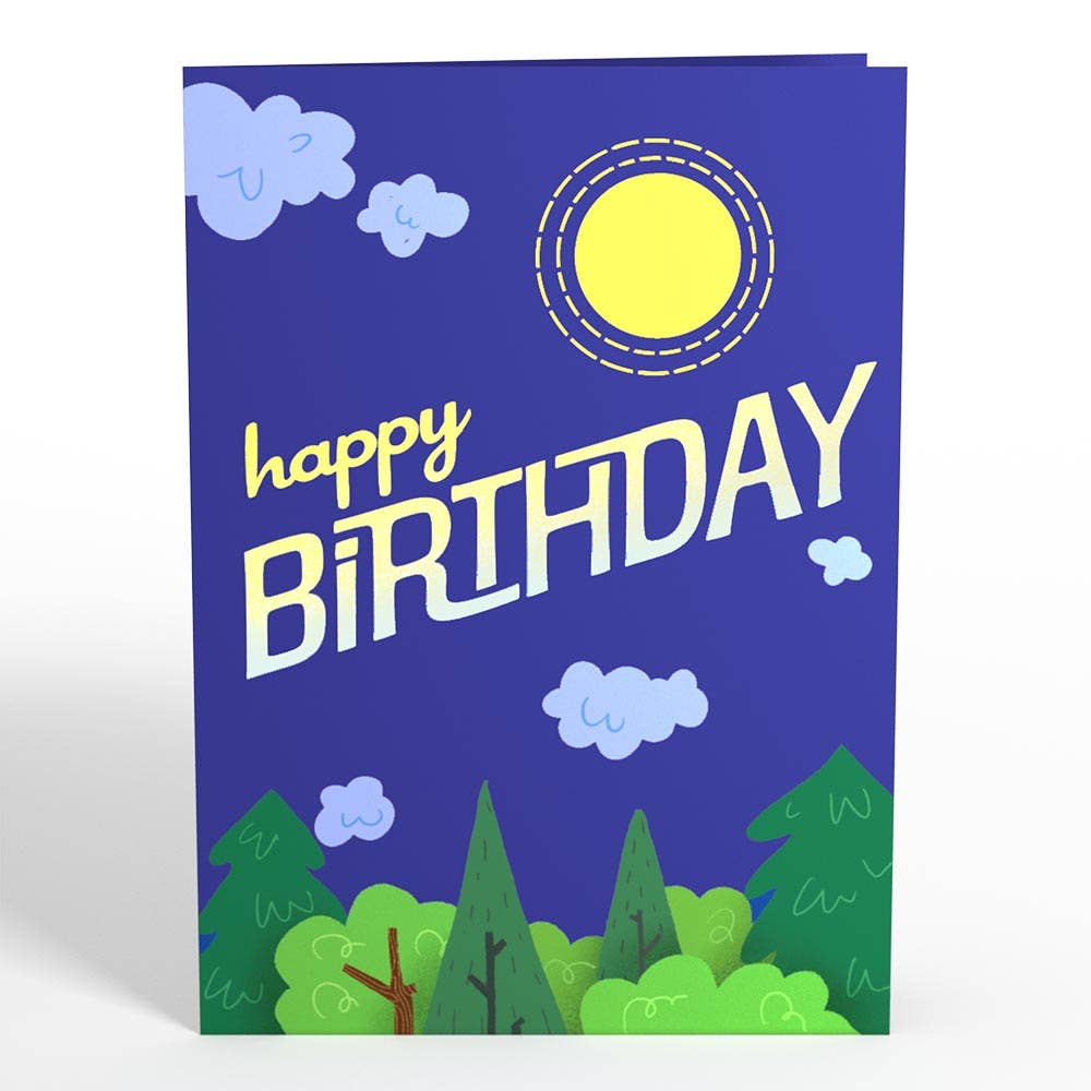 Bigfoot Legendary Birthday Pop-up Card 5x7"