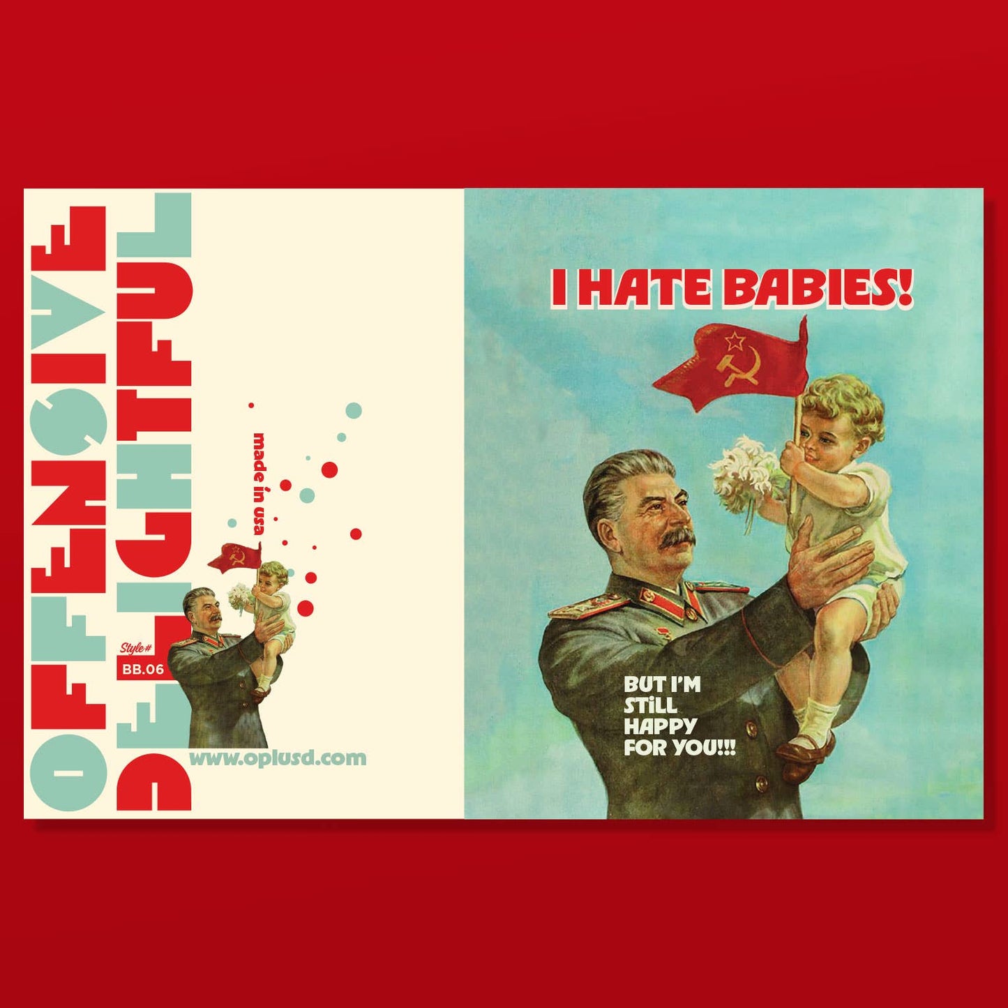STALIN BABY baby card