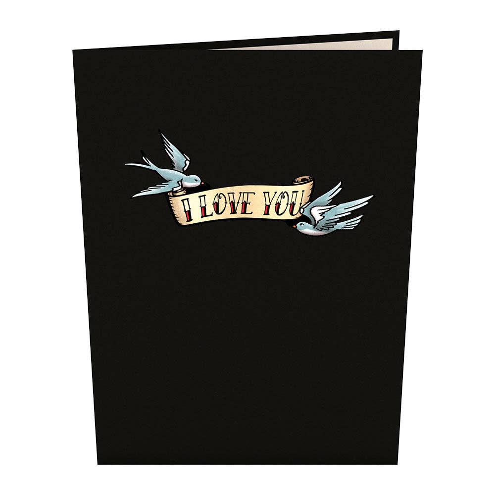 Mom Tattoo Card, 5x7" Pop-Up Card