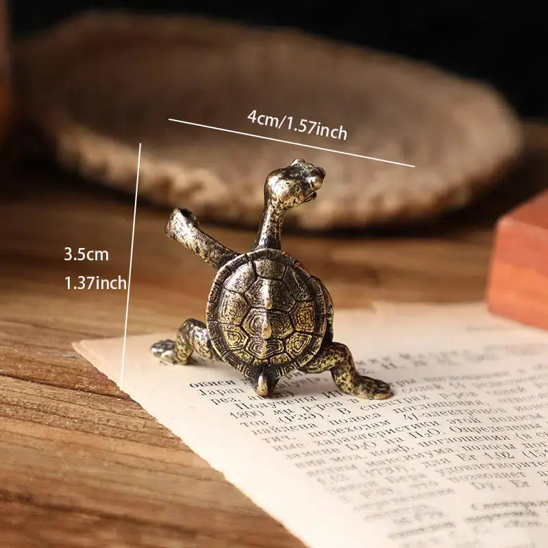 Kung Fu Turtle Incense Holder Bronze/Copper Unique Piece