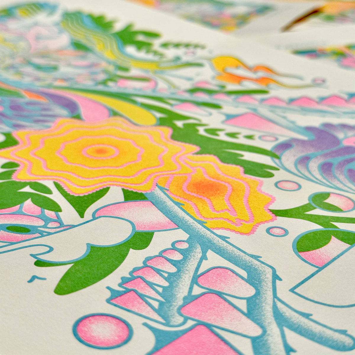 Guardians Risograph Print | 11x17 Riso Print
