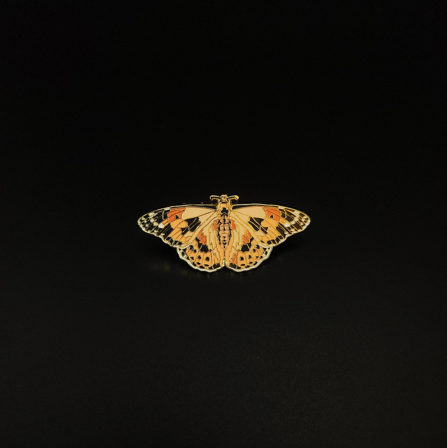 Painted Lady Butterfly Educational Insect Enamel Pin