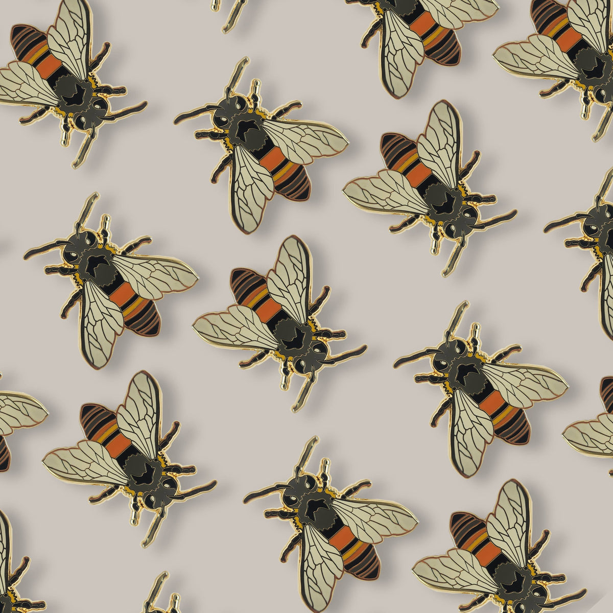 Western Honey Bee Educational Insect Enamel Pin