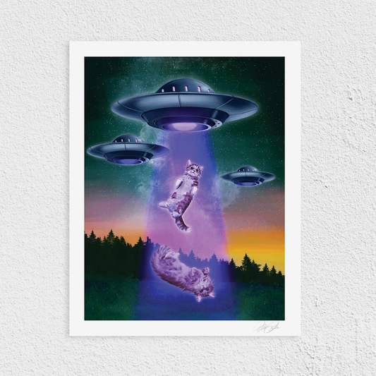 Floof Abduction Art Print
