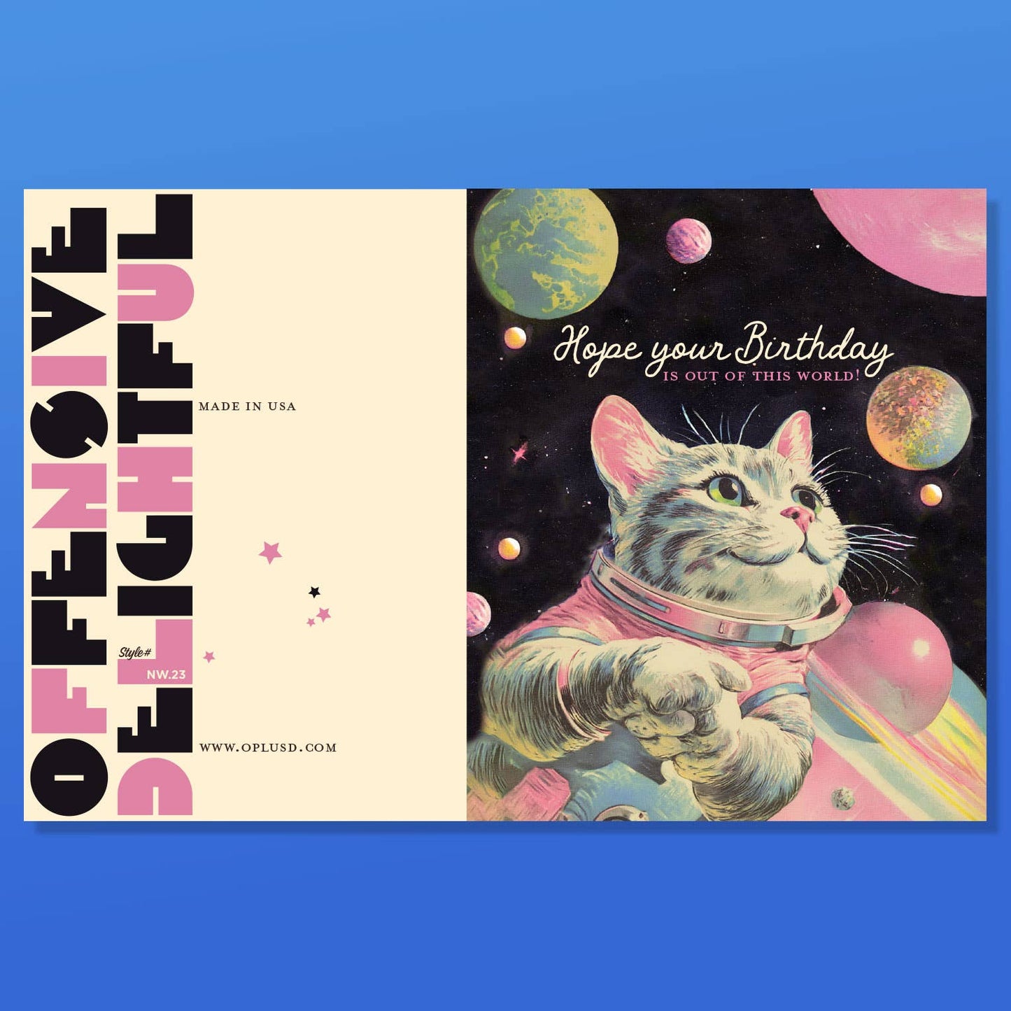 OUT OF THIS WORLD! spacecat birthday