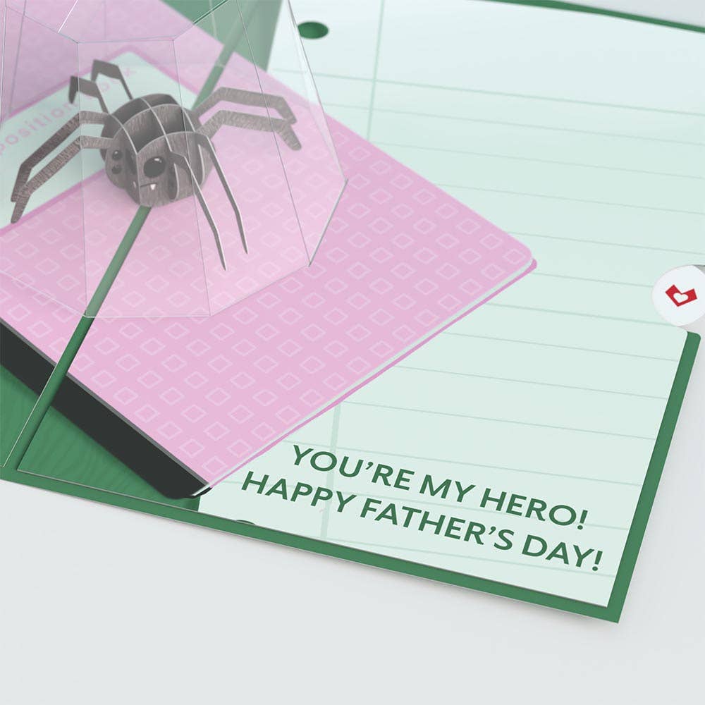 Father's Day Spider Hero 5''x7'' Card, Pop-Up Cards