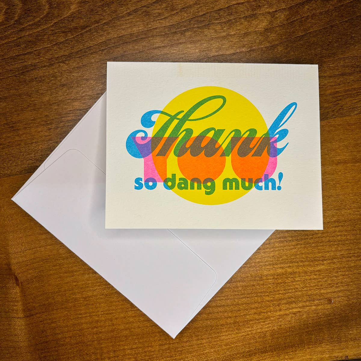 Thank You Card | A2 Risograph Greeting Card
