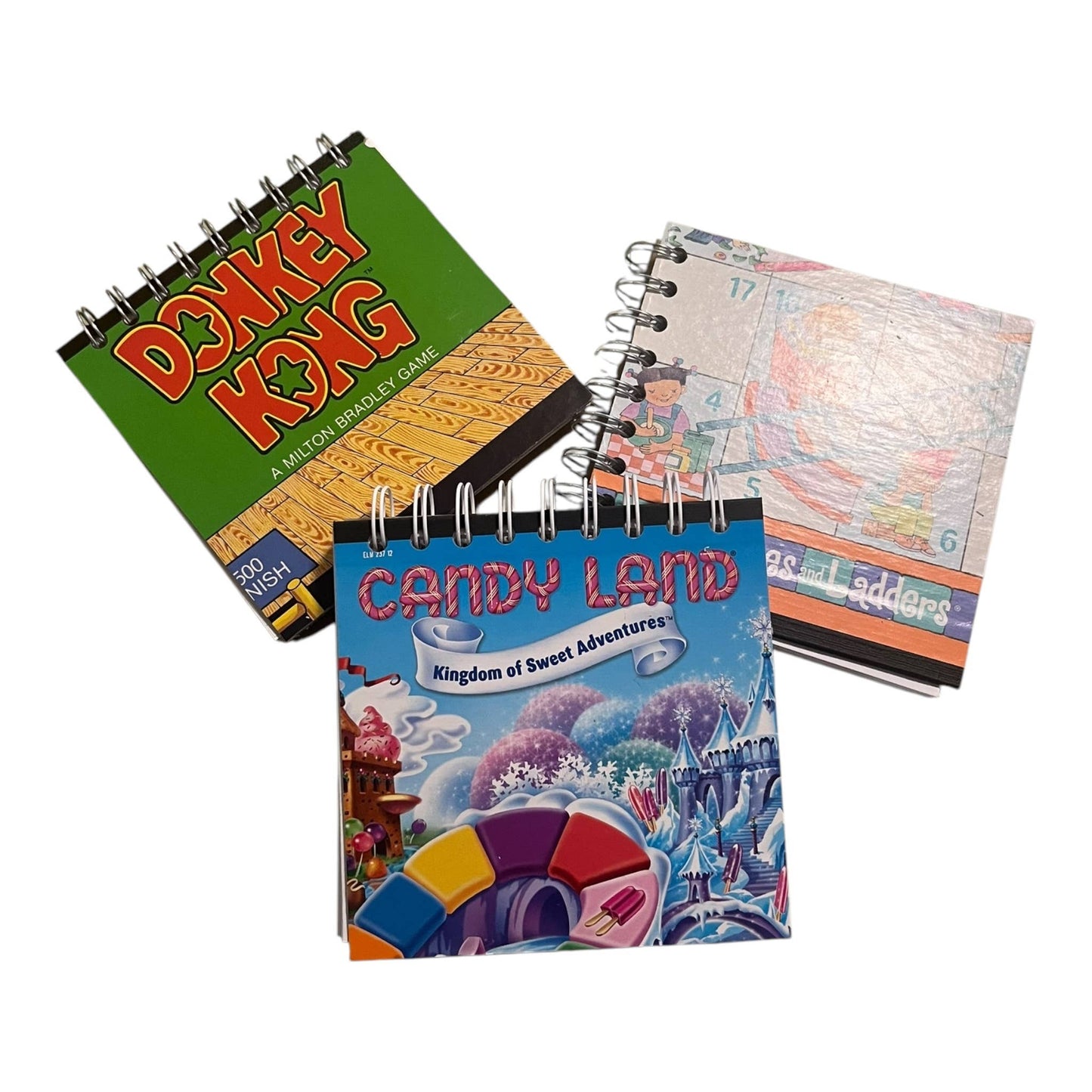 Upcycled Hand Made Board Game (5x5") Journal