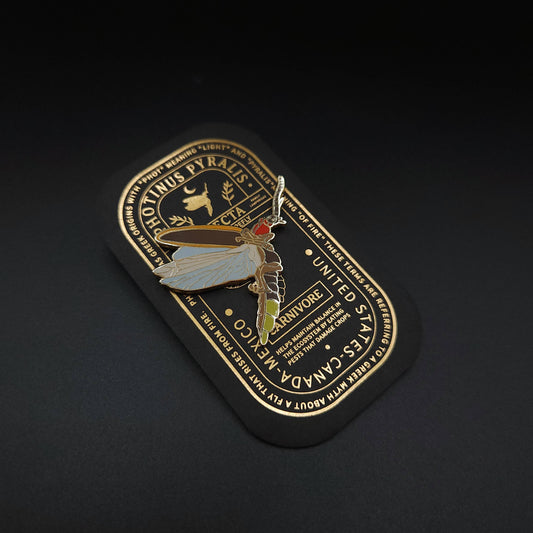 Eastern Firefly Educational Insect Enamel Pin