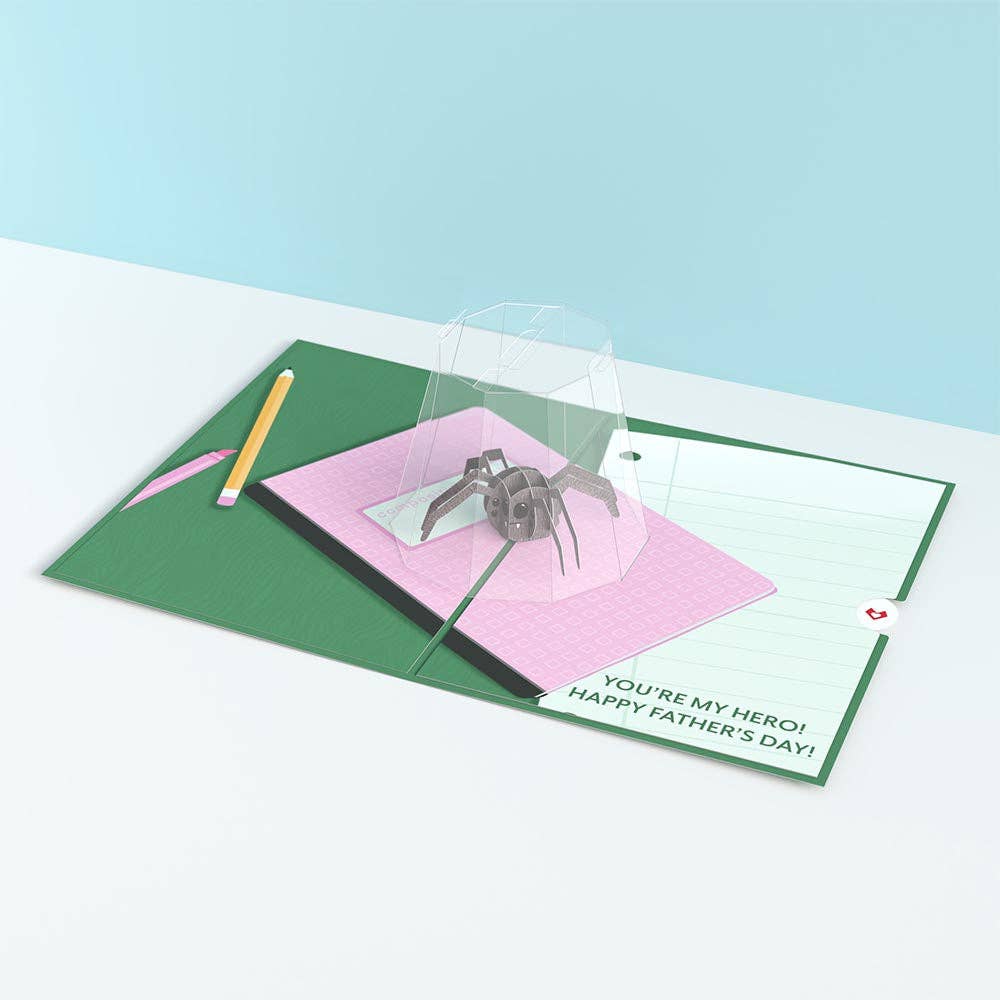 Father's Day Spider Hero 5''x7'' Card, Pop-Up Cards