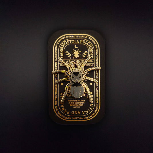 Chaco Golden Knee Tarantula Educational Insect Enamel Pin