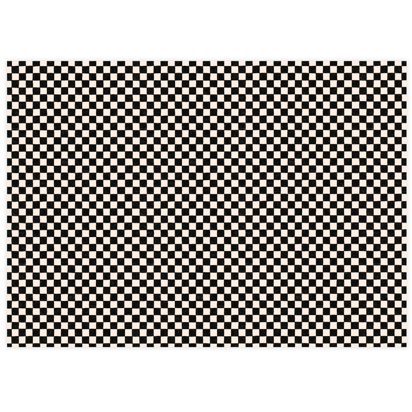 Black Checker Tissue Paper