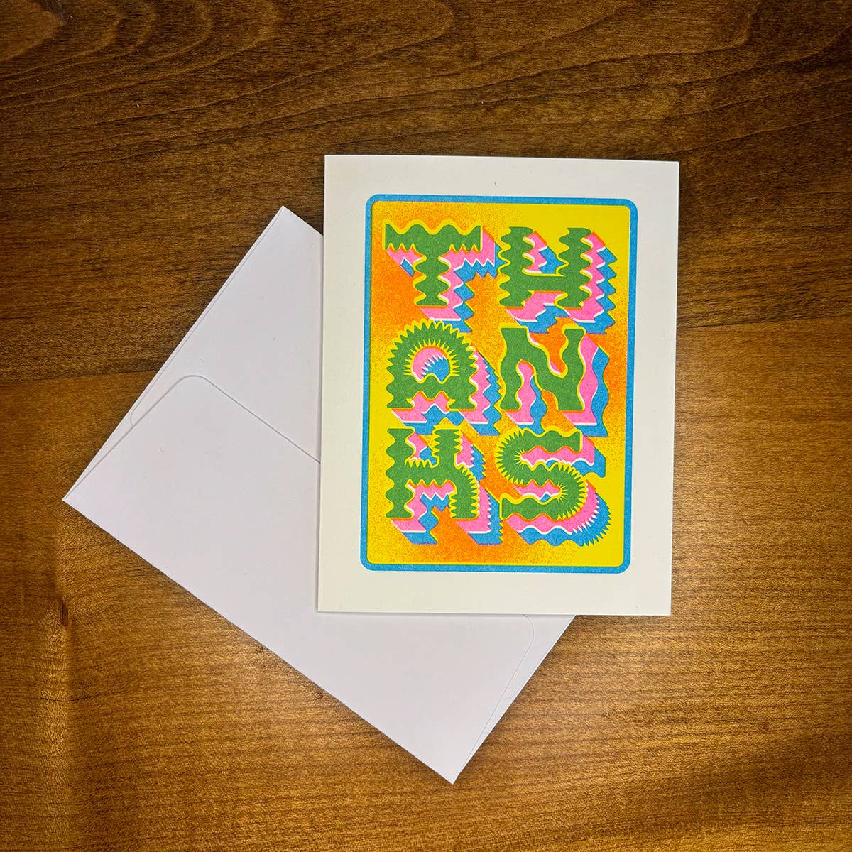 Thanks Card | A2 Risograph Greeting Card