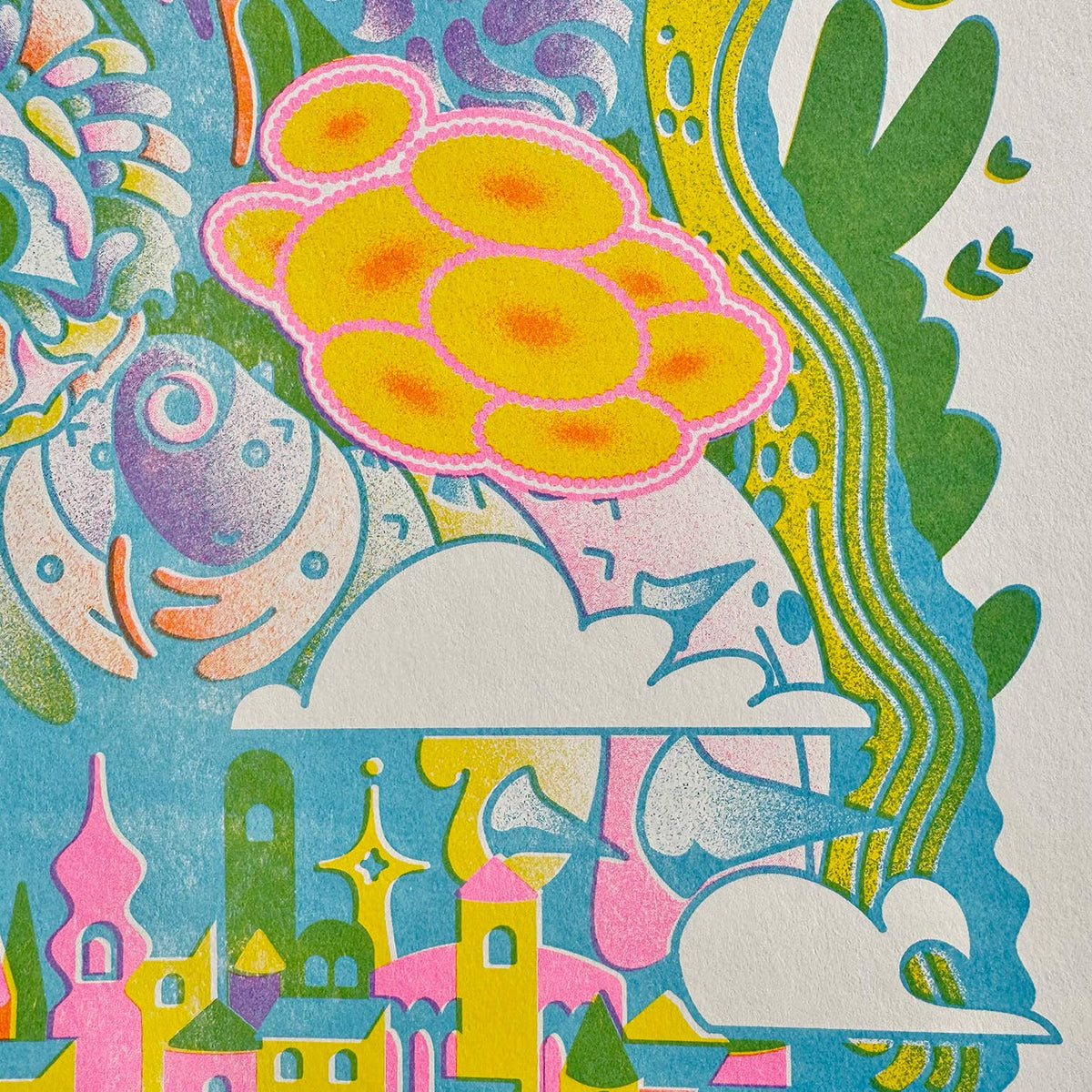 Guardians Risograph Print | 11x17 Riso Print