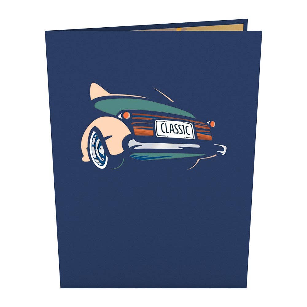 Father’s Day Classic Car 5''x7'' Card, Pop-Up Cards