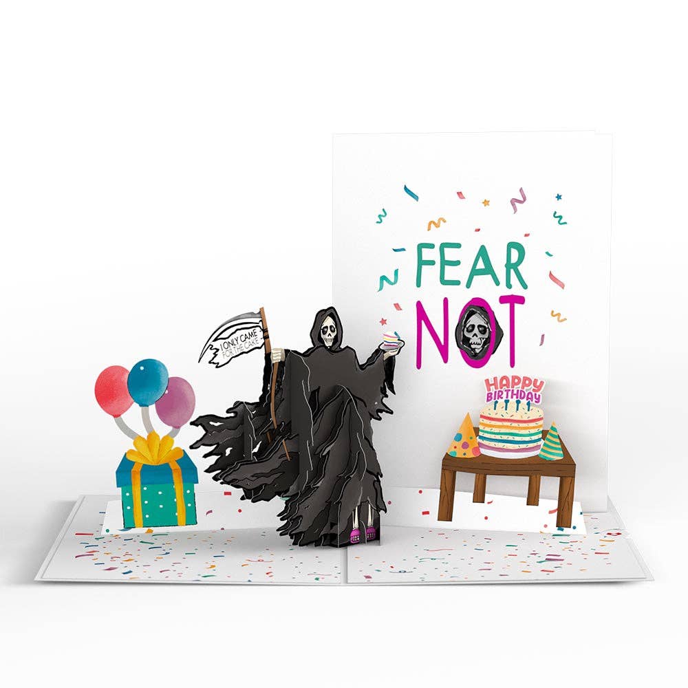 Grim Reaper Dark Humor Birthday 5x7" Card, Birthday Cards