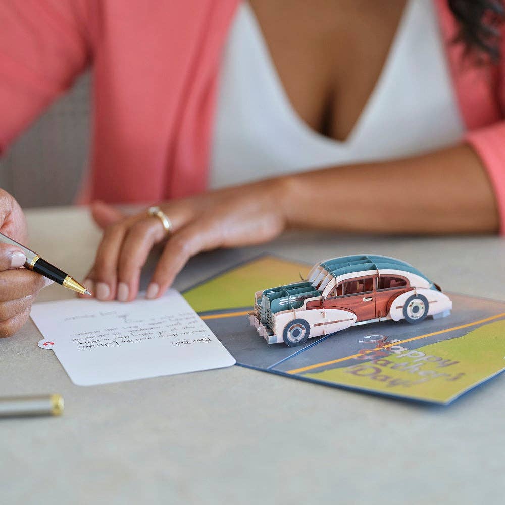 Father’s Day Classic Car 5''x7'' Card, Pop-Up Cards